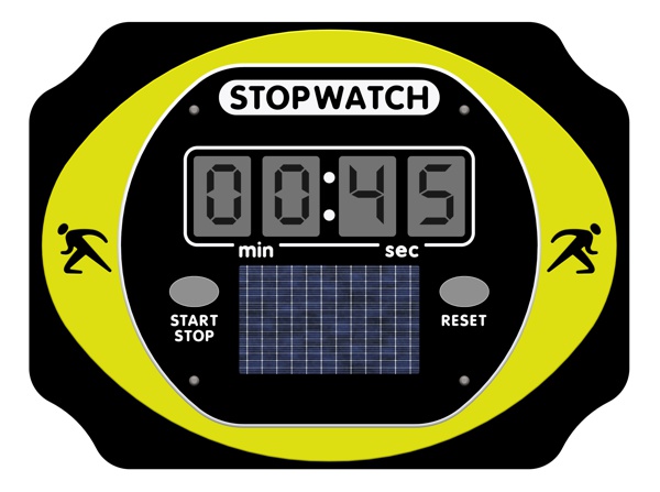 PlayTronic Solar Powered Stopwatch Panel